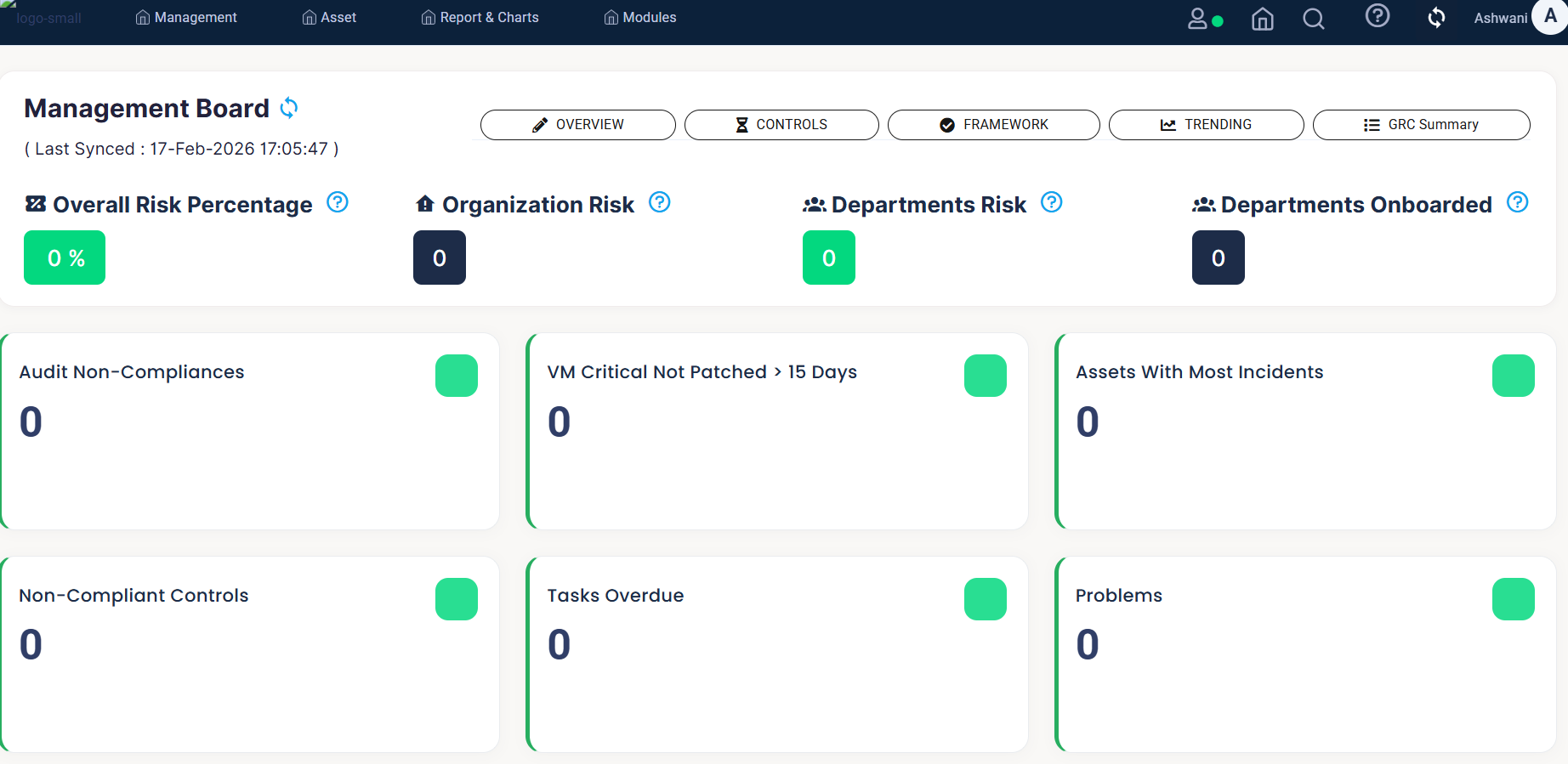 GRC Dashboard Demo thumbnail